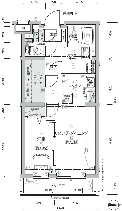 ＡＲＣＯＢＡＬＥＮＯ　ＮＥＲＩＭＡ 105の物件写真